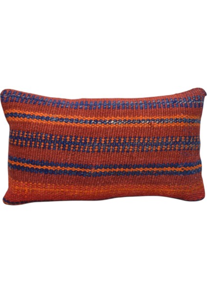 Yeni El Dokuma Dekoratif Lumbar Kilim Kırlent Yastık Kılıfı 6133