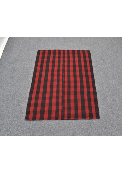 El Dokuma Ender Ekoseli Sofra Yün Kilim 6306 indirimleri