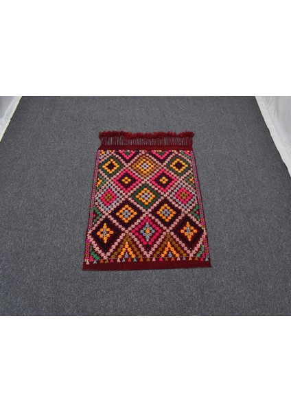 El Dokuma Nadide Renkli Çumra Yörük Yün Bukleli Kilim 6303 modelleri