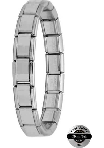 Italyan Charm Çelik Bileklik