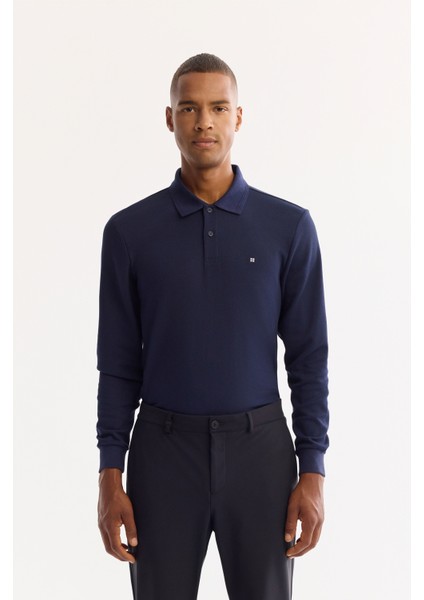 Erkek Lacivert Bi-Stretch Teknik Kumaş Slim Fit Pantolon A52Y3209 fiyatları