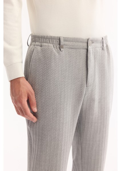 Erkek Gri Yandan Cepli Bi-Strech Hafif Gofreli Slim Fit Pantolon A52Y3203 fırsatları