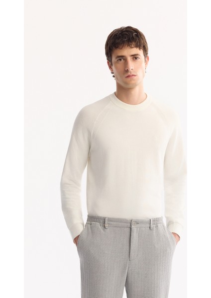 Erkek Gri Yandan Cepli Bi-Strech Hafif Gofreli Slim Fit Pantolon A52Y3203