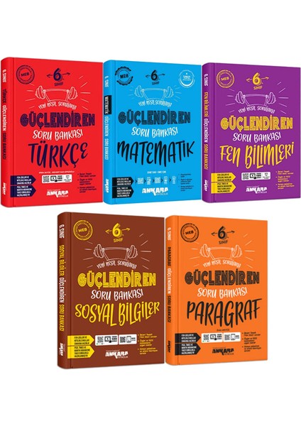 6. Sınıf Güçlendiren Türkçe Matematik Fen Bilimleri Sosyal Bilgiler Paragraf Soru Bankası 2025 Güncel Basım