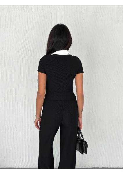 Ottoman Kumaş Beyaz Gömlek Yaka Takım S4142 modelleri