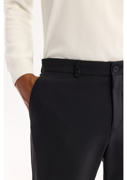 Erkek Siyah Bi-Stretch Teknik Kumaş Slim Fit Pantolon A52Y3209 indirimleri