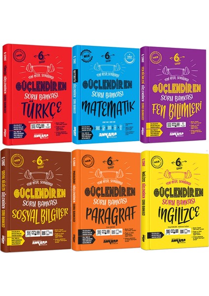 6. Sınıf Güçlendiren Türkçe Matematik Fen Bilimleri Sosyal Bilgiler Paragraf Ingilizce Soru Bankası