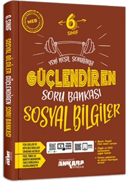 6. Sınıf Güçlendiren Sosyal Bilgiler Ingilizce Soru Bankası 2025 Güncel Basım fiyatları