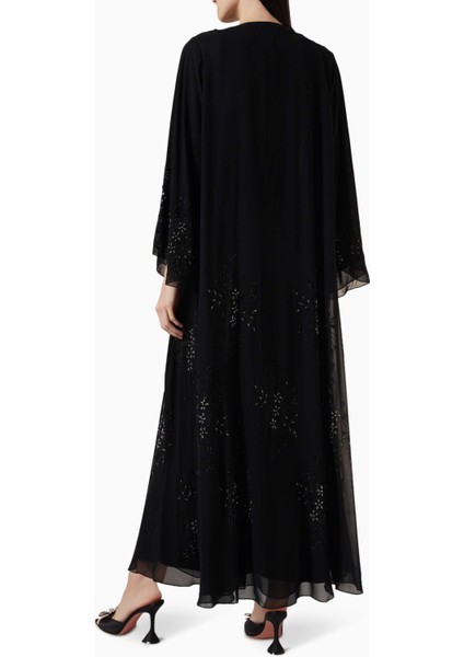 Şifon Çoktaşlı ve Boncuk Süslemeli Abaye ile Şıklığı Yakalayın modelleri