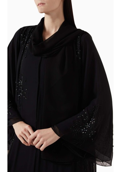 Şifon Çoktaşlı ve Boncuk Süslemeli Abaye ile Şıklığı Yakalayın fırsatları