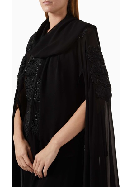 Şifon Çiçek Aplike Abiye Elbise Zarif Detaylar ile Göz Alıcı Akşamlar Için Ideal fırsatları