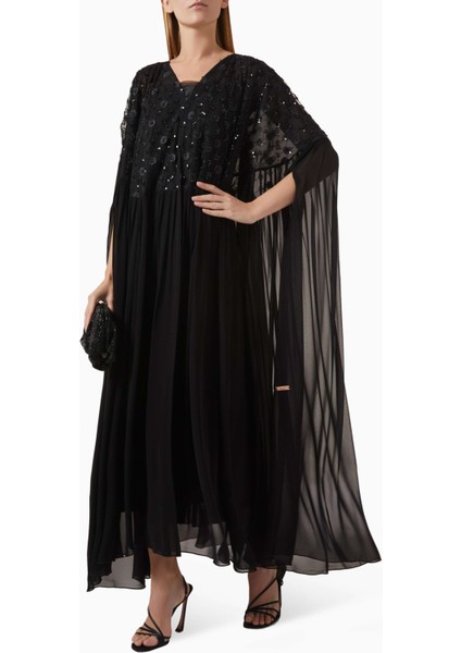 Çiçek Desenli Chiffon Abaya Zarif Siluetiyle Günlük Şıklık Sunuyor fiyatları