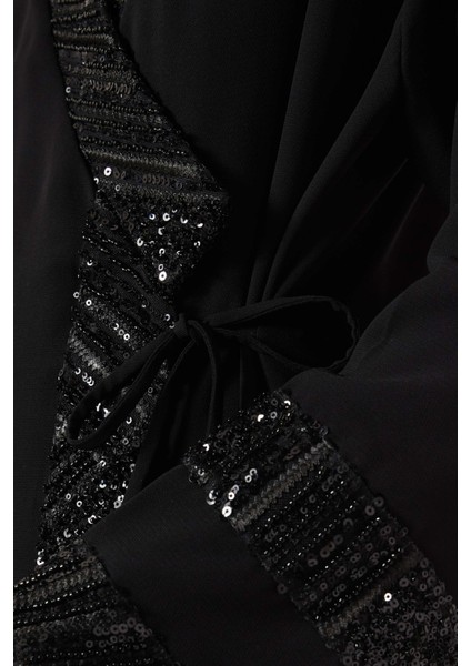 Şık Çin Yaka Abaya ile Modern Tasarımı Birleştirin Konforunuzu Artırın indirimleri