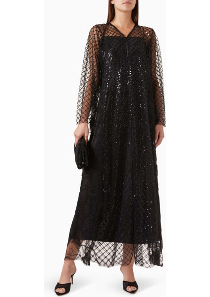 Şık Dantel Abaya 3D Çiçek Detayları ile Zarif ve Konforlu Günlük Kullanım Için Ideal fiyatları