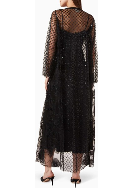 Şık Dantel Abaya 3D Çiçek Detayları ile Zarif ve Konforlu Günlük Kullanım Için Ideal modelleri