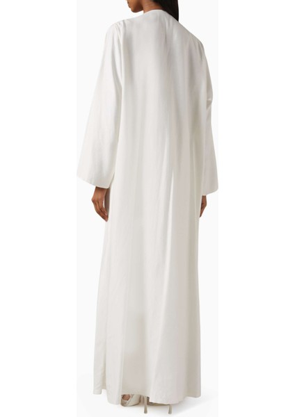 Zarif Boncuk Işlemeli Abaya ile Günlük Veya Akşam Şıklığına Hızla Ulaşın modelleri