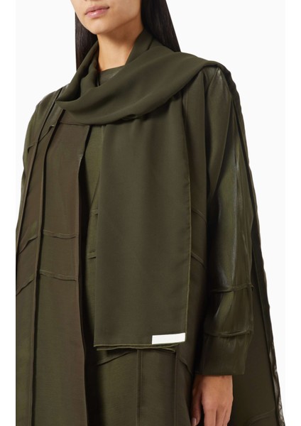 Şık Tasarımlı 3 Parça Şifon Abaya Seti Özel Günler Için Ideal Seçim