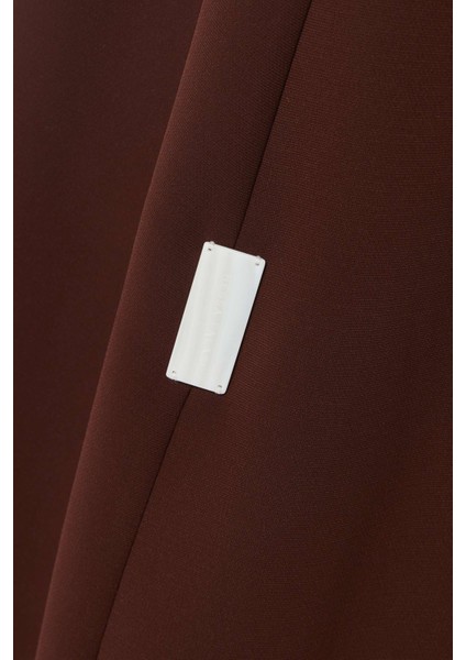 Modern Minimalist Notched Collar Abaya Uzun Kollu Aline Silueti ile Şıklığı Yansıtıyor indirimleri