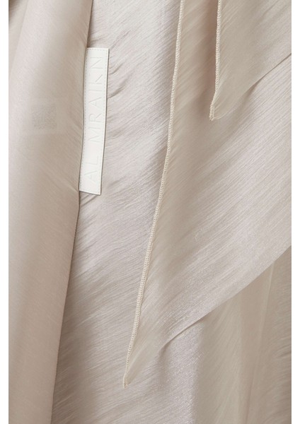 Şık 3 Parça Abaya Seti Saten Organza ile Modern ve Zarif Günler Için Ideal Seçim