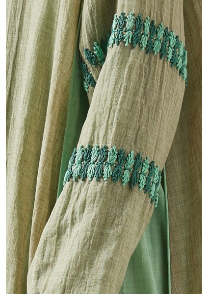 Şifon Dikişli Abiye Takım Dantel Detaylı Rahat Kullanım Için Şıklık Sağlar