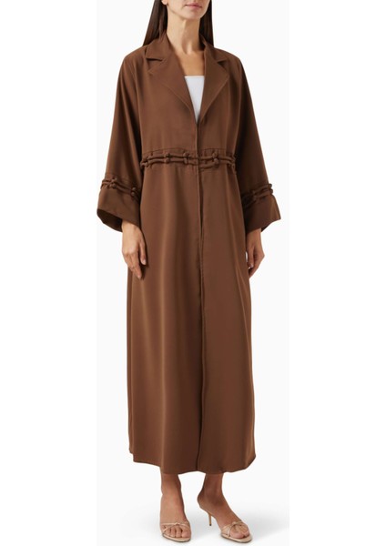 Rahat Yapısı ile Notch Yaka Abaya ve Sheila Kullanışlı ve Şık Seçenek