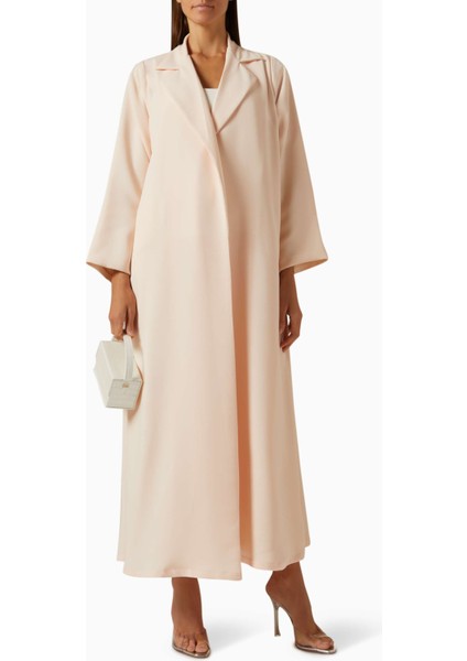 Modern Minimalist Notched Collar Abaya Uzun Kollu Aline Silueti ile Şıklığı Yansıtıyor fiyatları