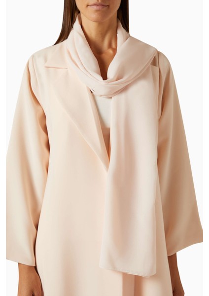 Modern Minimalist Notched Collar Abaya Uzun Kollu Aline Silueti ile Şıklığı Yansıtıyor indirimleri