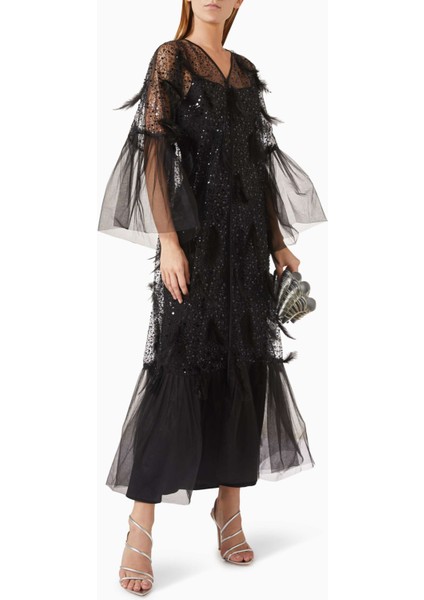 Şık Organza Abaya Ile Parlak Payet Detayları ve Sheila Hediye Kendi Tarzınızı Yansıtın fiyatları