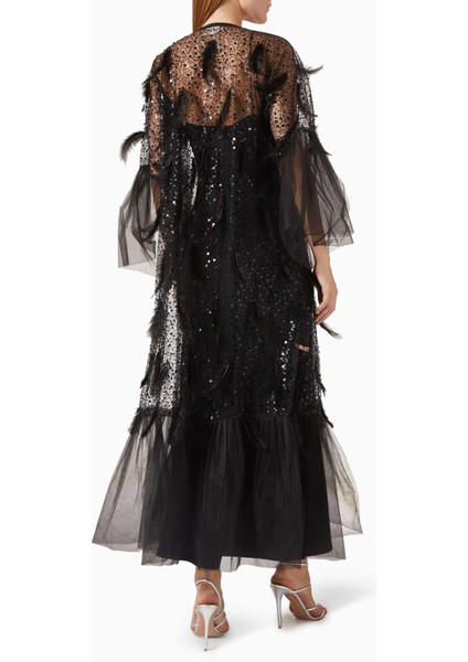 Şık Organza Abaya Ile Parlak Payet Detayları ve Sheila Hediye Kendi Tarzınızı Yansıtın modelleri