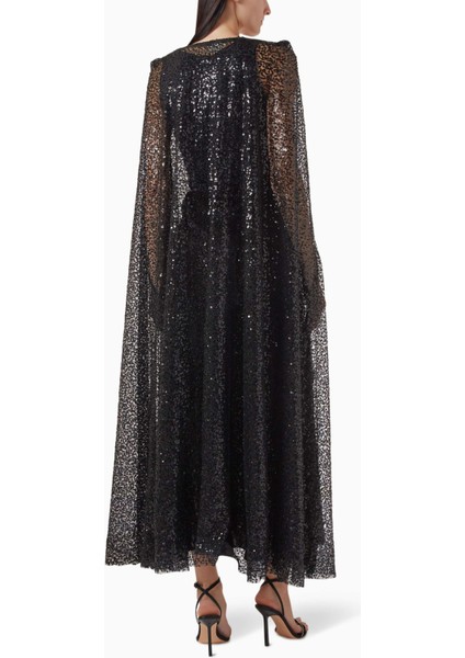 Şık Tül Abiye Elbise Sequin Detaylı Gece Kıyafeti ile Zarif Göz Alıcı Görünüm modelleri