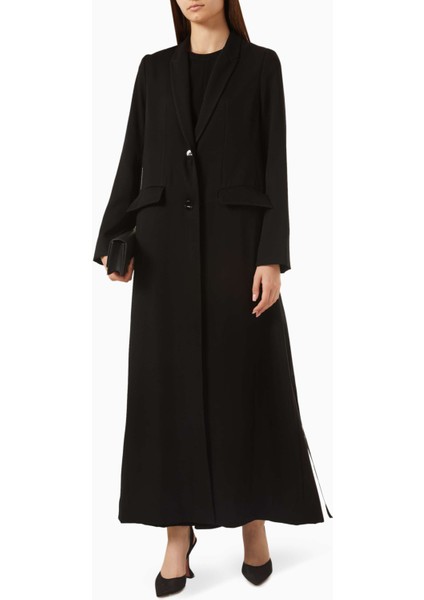 Şık ve Rahat Ceket Tarzı Abaya Yüksek Yaka Uzun Kollu Tasarım modelleri