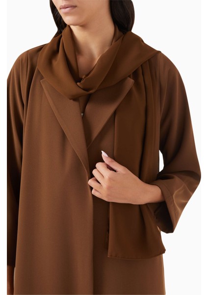 Zarif A Kesim Notch Yaka Abaya Rahat ve Şık Tasarım ile Günlük Kullanım Için Ideal indirimleri