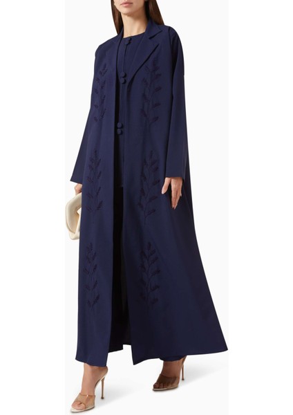Şık Fern Işlemeli Abaya Takımı Modern Tesettür Modası Için Ideal Seçim fiyatları
