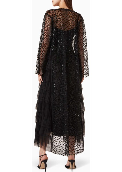 Şık Payetli Volanlı Abaya Modeli ile Rahat ve Zarif Görünüm Elde Edin modelleri