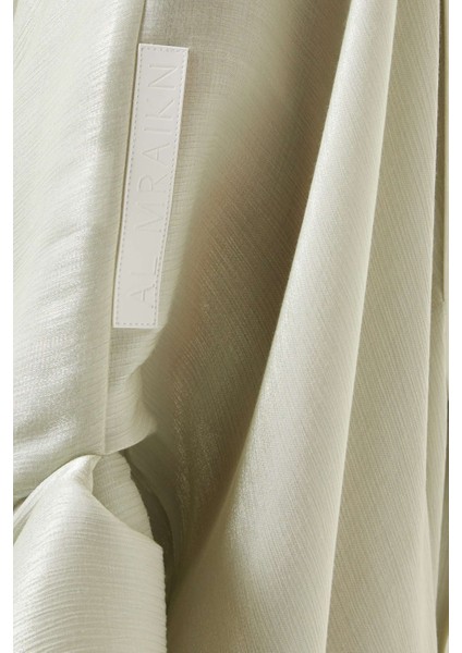 Şık Tasarımlı 3 Parça Abaya Seti Pamuk Organza ile Rahat ve Zarif Görünüm