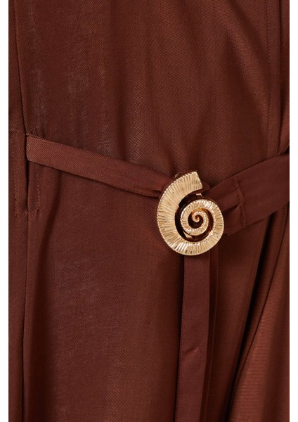 Ayarlanabilir Bel Kemeri ve Kaftan Kollu Abaya ile Sheila Hedersiz Şıklık ve Rahatlık