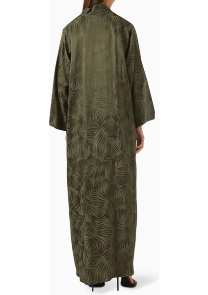 Modern Palm Desenli Kimono Abaya ile Şık ve Rahat Tarzınızı Yansıtın modelleri