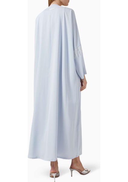 Şık Dantel Işlemeli Açık Ön Abaya ve Şeila ile Şıklığı Yakalayın modelleri
