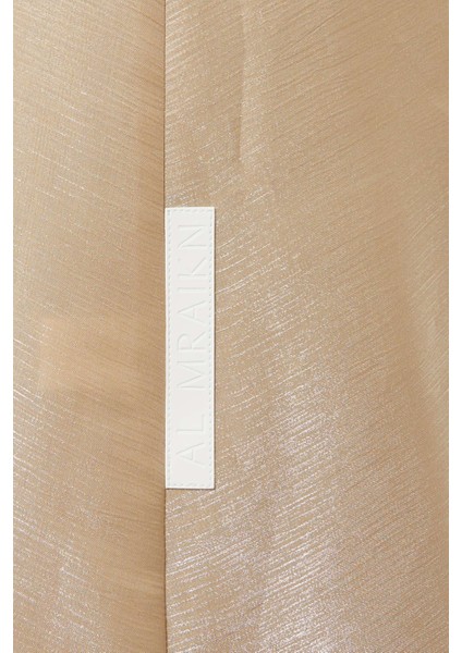 Minimalist Lüks Ruffle Kol 3 Parça Abaya Seti Pamuk Organza ile Şıklığı Yakalayın