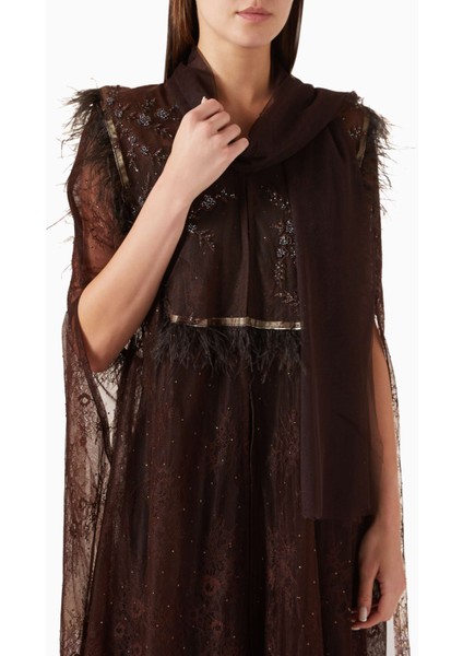 Şık Pulpayet ve Tüy Süslemeli Abaya ile Zarif ve Rahat Stil Yaratın fırsatları