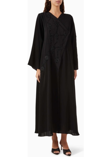 Incilerle Süslenmiş Abaya ve Sheila ile Şıklığı Yakalayın, Rahat ve Şık Tasarım