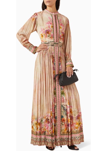 Şık Dantel Detaylı Çiçek Desenli Maxi Elbise ile Tarzınızı Yükseltin fiyatları