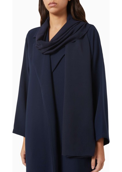 Modern Minimalist Notched Collar Abaya Uzun Kollu Aline Silueti ile Şıklığı Yansıtıyor fırsatları