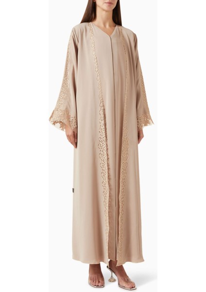 Modern Laser Korse Işlemeli Abaya Zarif Tasarım ve Şıklık Için Ideal Seçim