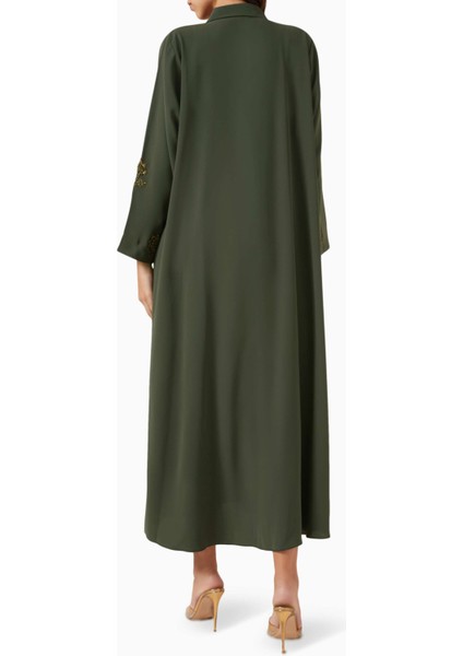 Şık Nakışlı Abaya Uzun Kollu ve Sheila ile Birlikte Rahat ve Fonksiyonel Tasarım modelleri