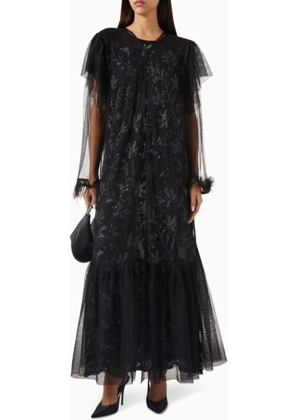 Şık Tül Abaya Takımı ile Zarif ve Modern Tasarım Huzurunu Yaşayın fiyatları