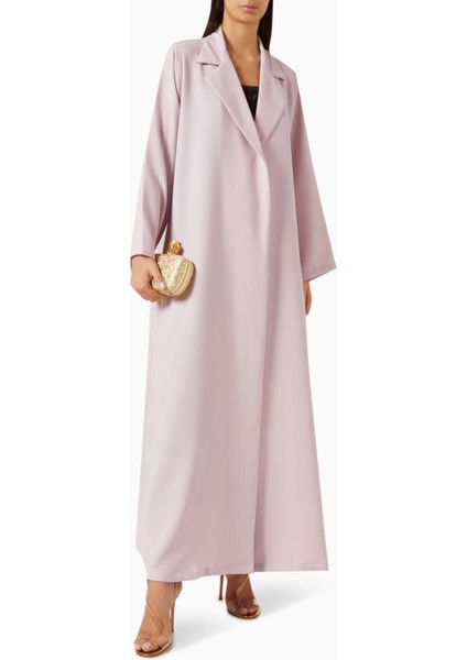 Modern Minimalist Notched Collar Abaya Uzun Kollu Aline Silueti ile Şıklığı Yansıtıyor fiyatları