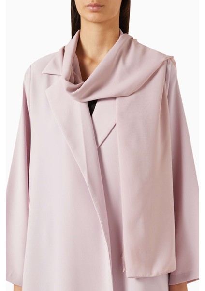 Modern Minimalist Notched Collar Abaya Uzun Kollu Aline Silueti ile Şıklığı Yansıtıyor fırsatları