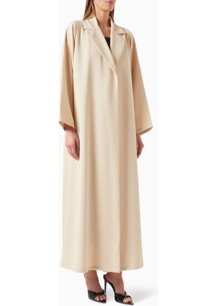 Zarif A Kesim Notch Yaka Abaya Rahat ve Şık Tasarım ile Günlük Kullanım Için Ideal