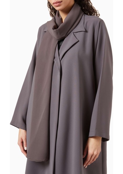 Modern Minimalist Notched Collar Abaya Uzun Kollu Aline Silueti ile Şıklığı Yansıtıyor fırsatları